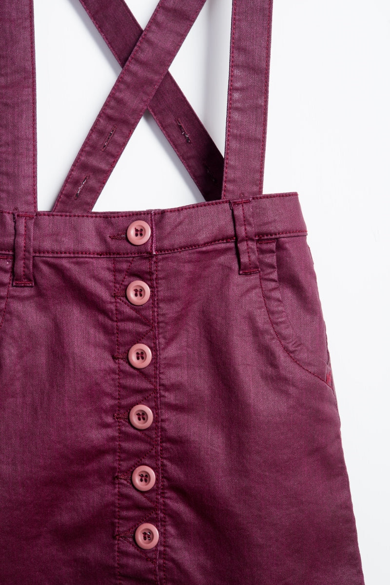 Purple skirt overalls best sale